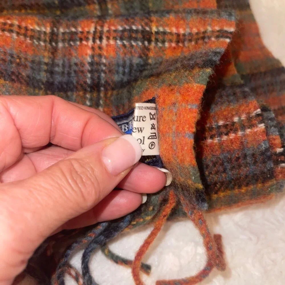 Edinburgh Old Town Weaving Co Womens Scarf One Size Multicolor Pure Wool - Picture 9 of 10